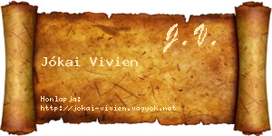 Jókai Vivien névjegykártya
