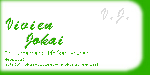 vivien jokai business card